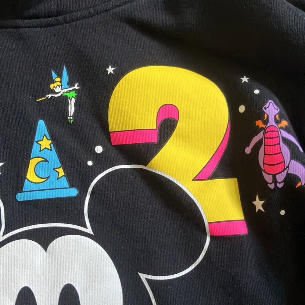 Disney World Mickey 2024 Hoodie L Colorful Black - Picture 5 of 9